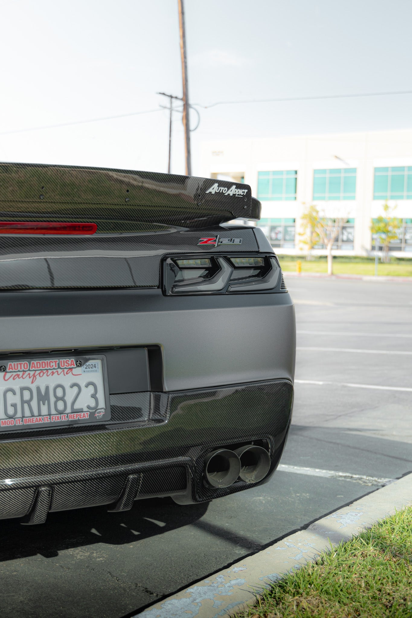 2014-2015 Chevy Camaro Umbra LED Taillights – Gloss Black/Smoke Lens - Legends Auto Parts