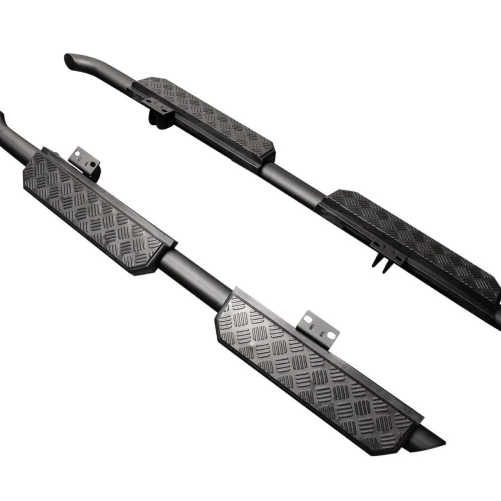 Urban Automotive Chequer Plate Side Steps for L663 Land Rover Defender - Legends Auto Parts