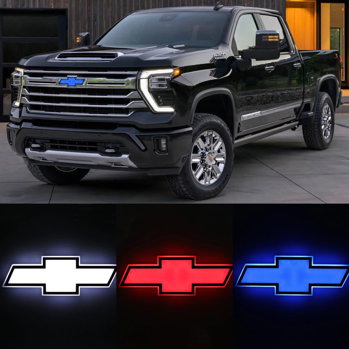 LED Car Emblem Auto Badge Light For Chevrolet Silverado 2500 3500 2020-2024 - Legends Auto Parts