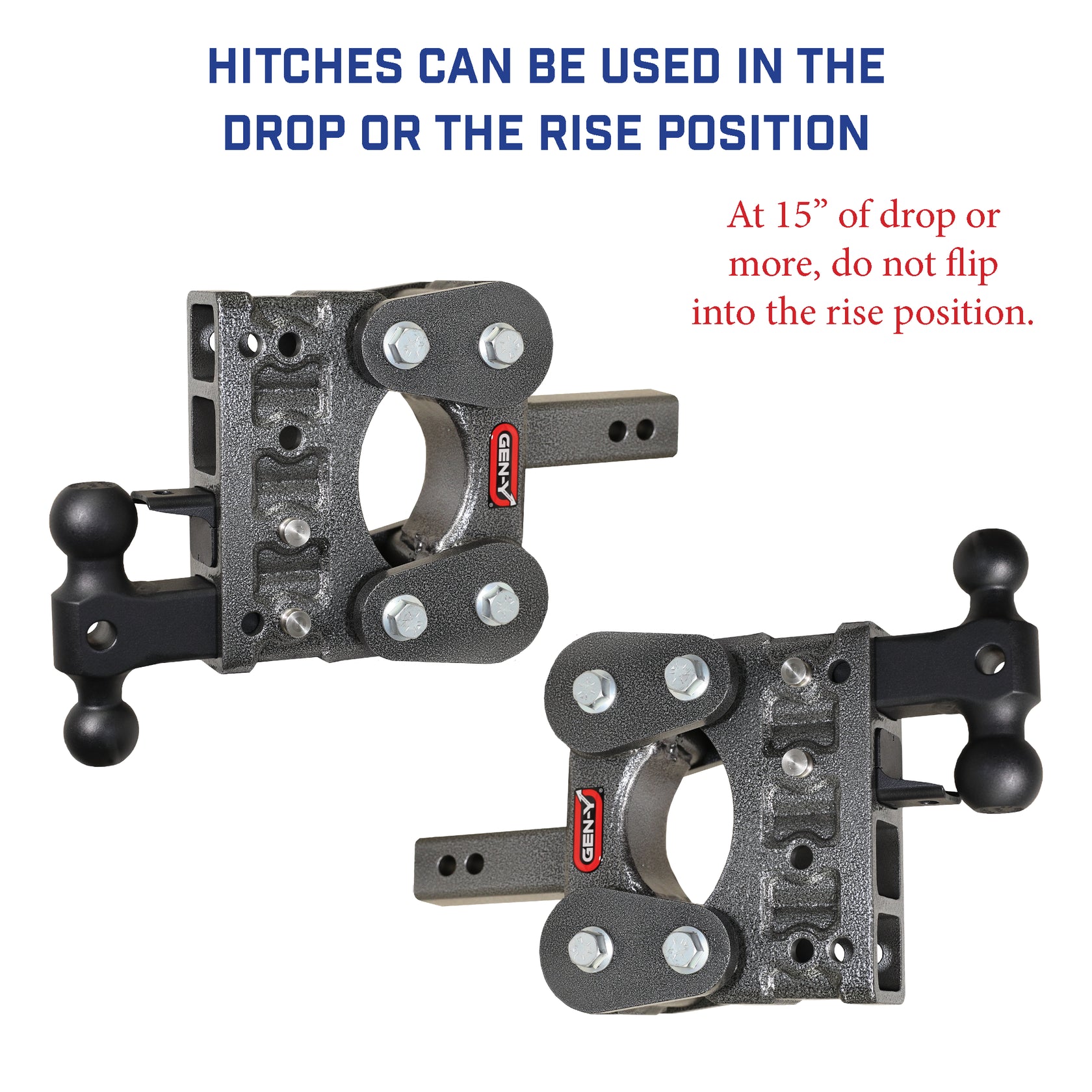 GEN-Y Hitch The Boss (Torsion-Flex) 16k Drop Hitch (2" or 2.5" Shank)