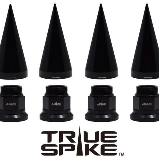 TrueSpike DUALLY SEMI TRUCK STEEL LUG NUTS WITH BILLET ALUMINUM 33MM SPIKE CAP (40PC SET) - Legends Auto Parts