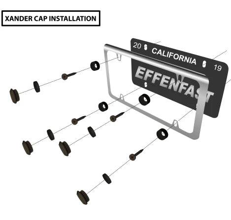 Billet License Plate Screw Caps