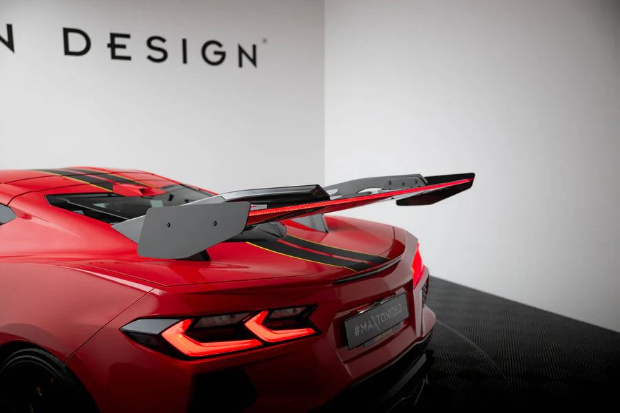 Maxton Design - Carbon Spoiler + Led Chevrolet Corvette C8 - Legends Auto Parts