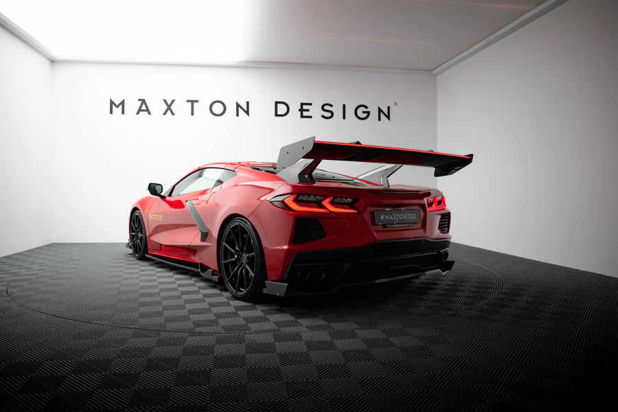 Maxton Design - Carbon Spoiler + Led Chevrolet Corvette C8 - Legends Auto Parts