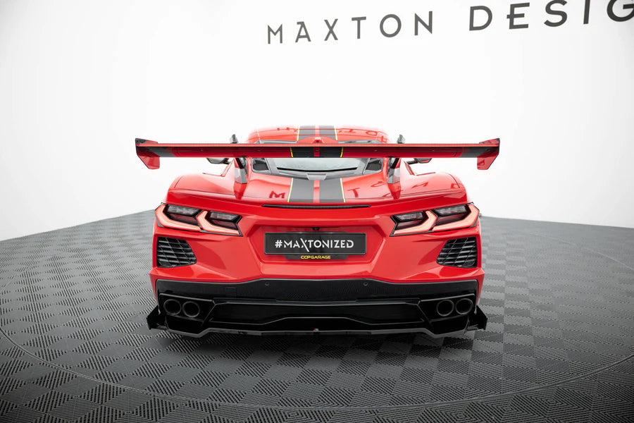Maxton Design - Carbon Spoiler + Led Chevrolet Corvette C8 - Legends Auto Parts