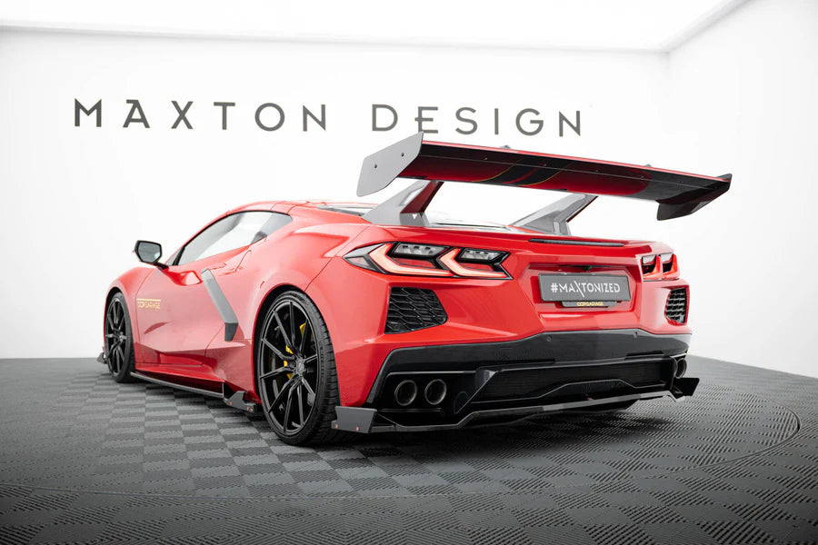 Maxton Design - Carbon Spoiler + Led Chevrolet Corvette C8 - Legends Auto Parts