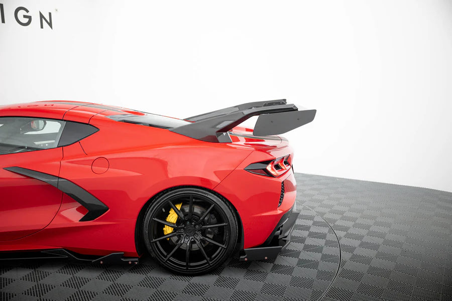 Maxton Design - Carbon Spoiler + Led Chevrolet Corvette C8 - Legends Auto Parts