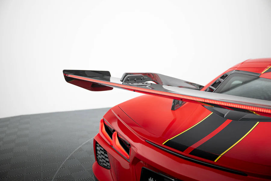 Maxton Design - Carbon Spoiler + Led Chevrolet Corvette C8 - Legends Auto Parts