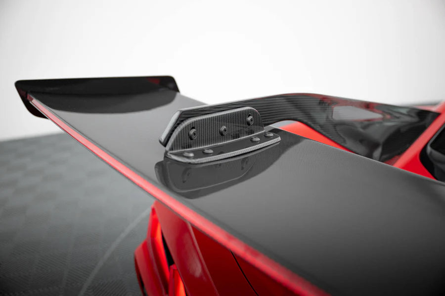 Maxton Design - Carbon Spoiler + Led Chevrolet Corvette C8 - Legends Auto Parts