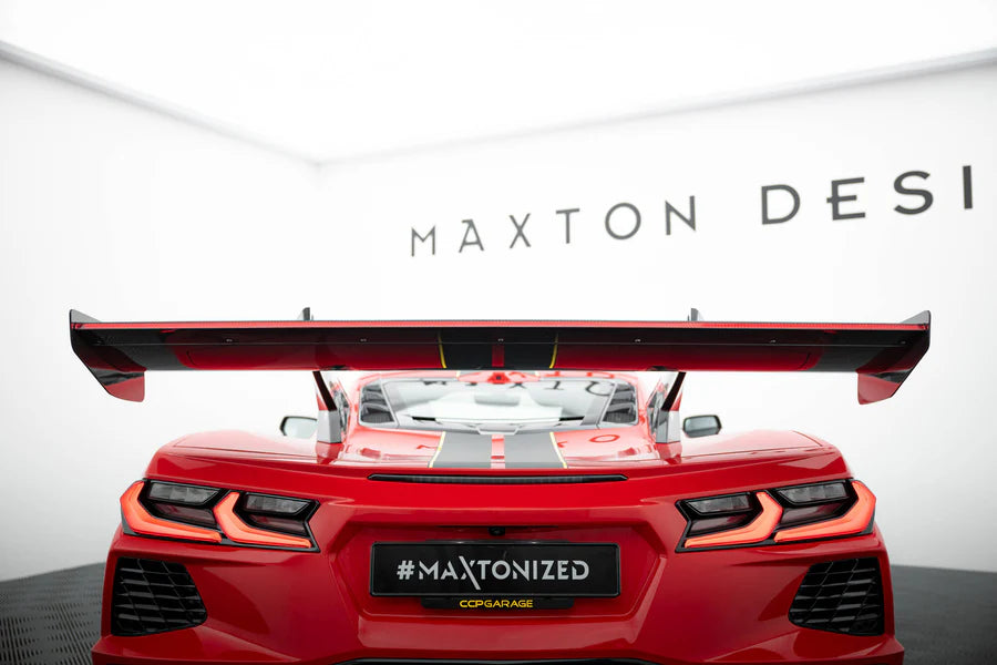 Maxton Design - Carbon Spoiler + Led Chevrolet Corvette C8 - Legends Auto Parts