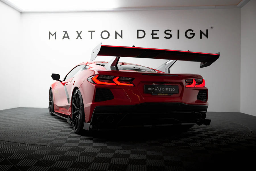Maxton Design - Carbon Spoiler + Led Chevrolet Corvette C8 - Legends Auto Parts