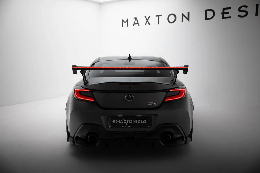 Maxton Design - Carbon Spoiler With External Brackets Uprights + Led Toyota GR86