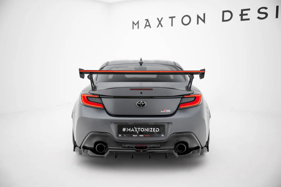 Maxton Design - Carbon Spoiler With External Brackets Uprights + Led Toyota GR86