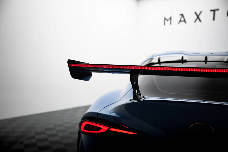 Maxton Design - Carbon Spoiler With External Brackets Uprights + Led Toyota Supra MK5