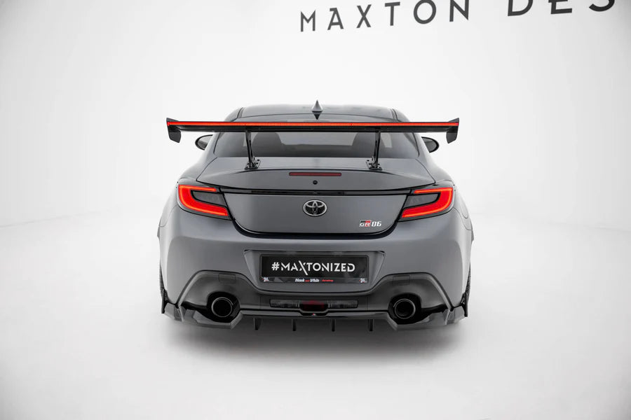 Maxton Design - Carbon Spoiler With Internal Brackets Uprights + LED Toyota GR86