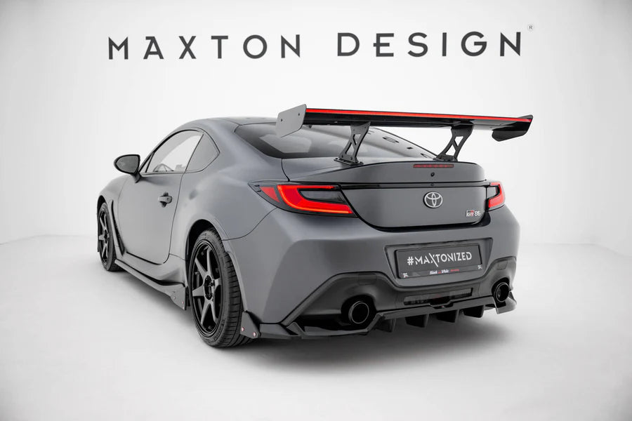 Maxton Design - Carbon Spoiler With Internal Brackets Uprights + LED Toyota GR86