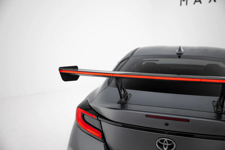 Maxton Design - Carbon Spoiler With Internal Brackets Uprights + LED Toyota GR86