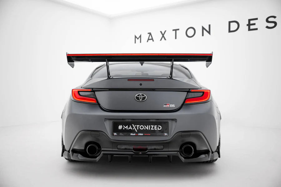 Maxton Design - Carbon Spoiler With Internal Brackets Uprights + LED Toyota GR86