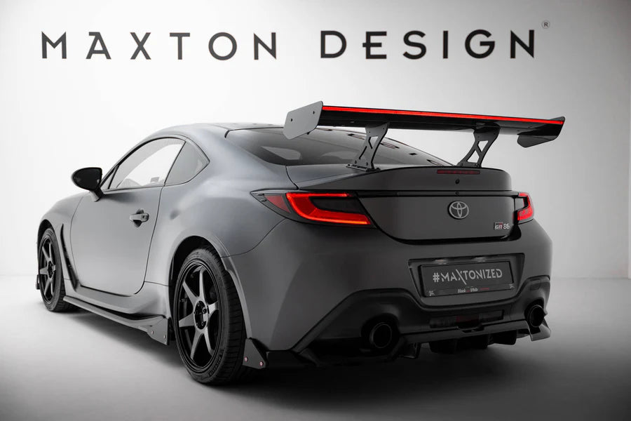 Maxton Design - Carbon Spoiler With Internal Brackets Uprights + LED Toyota GR86