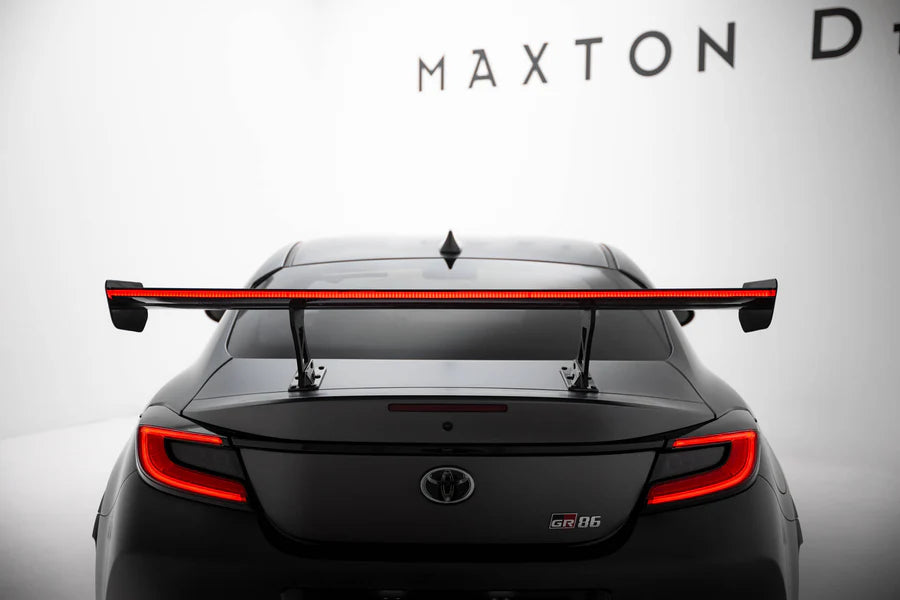 Maxton Design - Carbon Spoiler With Internal Brackets Uprights + LED Toyota GR86