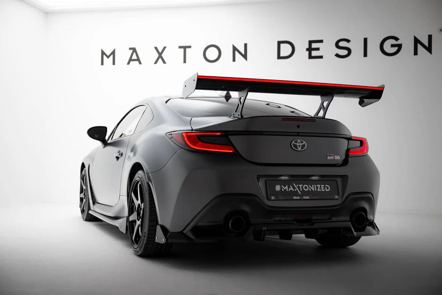 Maxton Design - Carbon Spoiler With Internal Brackets Uprights + LED Toyota GR86