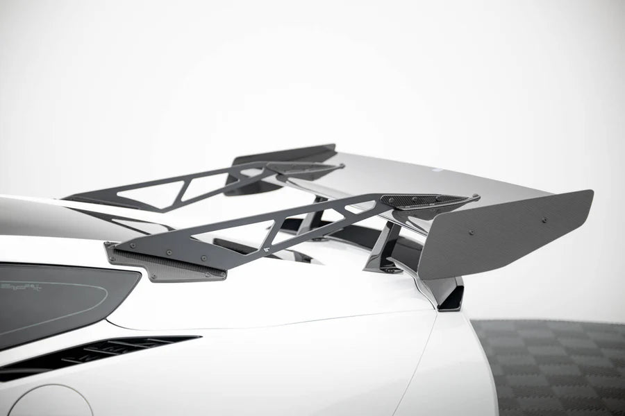 Maxton Design - Carbon Spoiler With Upper Swan Mounting + Led Chevrolet Corvette Stingray / Grand Sport C7 - Legends Auto Parts