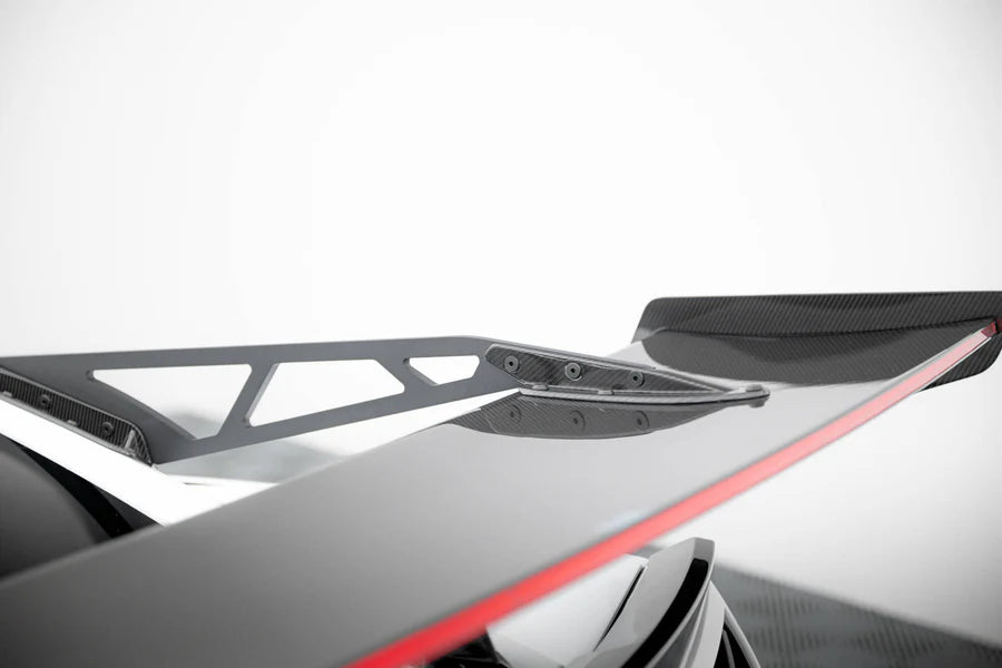 Maxton Design - Carbon Spoiler With Upper Swan Mounting + Led Chevrolet Corvette Stingray / Grand Sport C7 - Legends Auto Parts