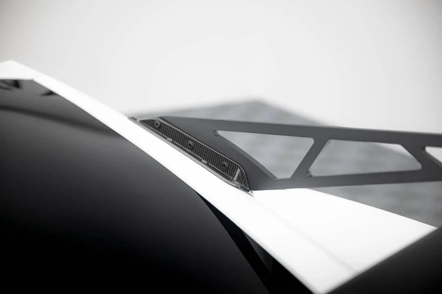 Maxton Design - Carbon Spoiler With Upper Swan Mounting + Led Chevrolet Corvette Stingray / Grand Sport C7 - Legends Auto Parts