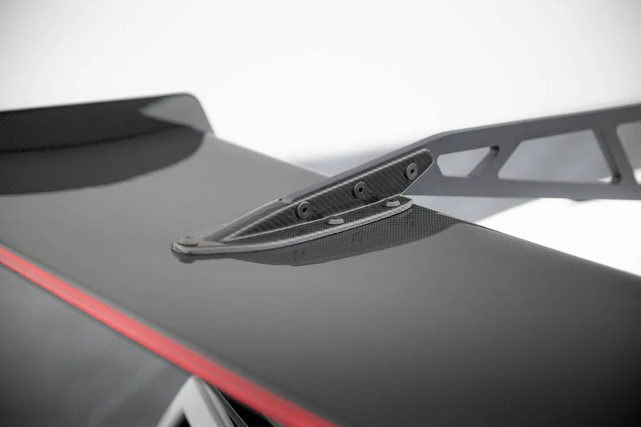 Maxton Design - Carbon Spoiler With Upper Swan Mounting + Led Chevrolet Corvette Stingray / Grand Sport C7 - Legends Auto Parts