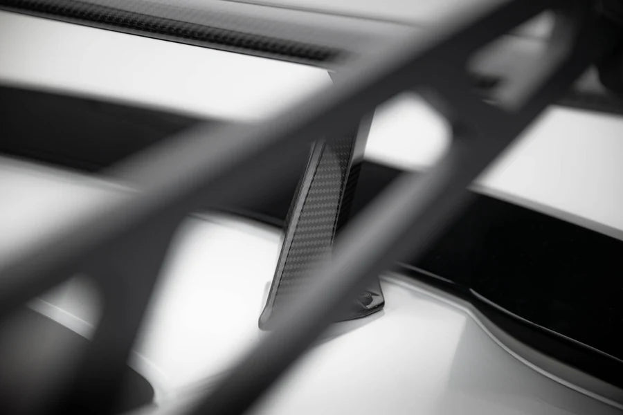 Maxton Design - Carbon Spoiler With Upper Swan Mounting + Led Chevrolet Corvette Stingray / Grand Sport C7 - Legends Auto Parts