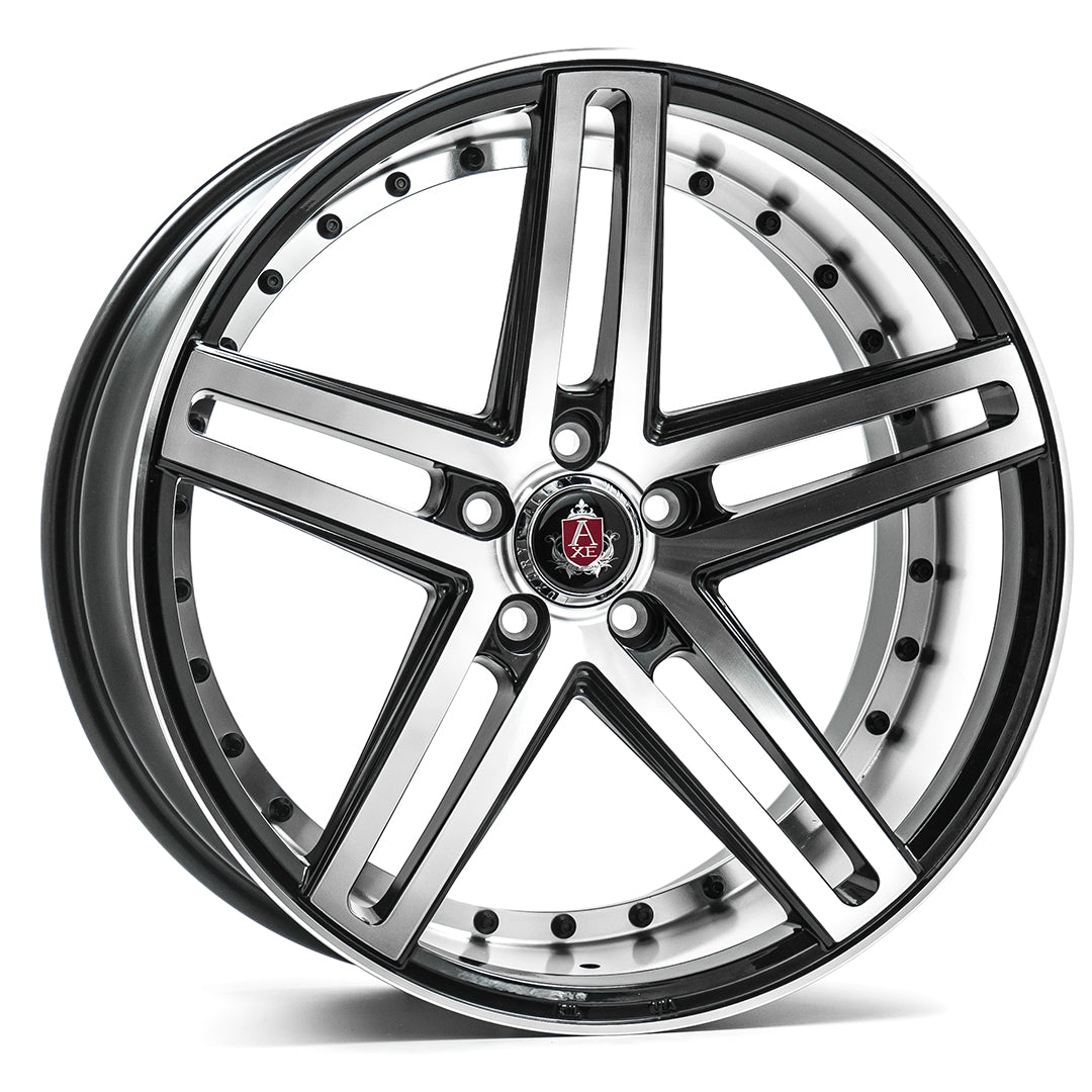 EX20 Black And Polished Face - Axe Wheels