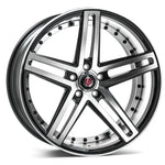 EX20 Black And Polished Face - Axe Wheels