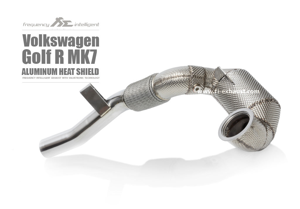 Performance downpipes for VW Mk7.5 Golf R, crafted for enhanced exhaust flow and engine responsiveness. Upgrade your VW Mk7.5 Golf R with aftermarket downpipes for increased horsepower and torque. Stainless steel construction ensures durability and reliability. Explore our selection of VW Mk7.5 Golf R downpipes for a thrilling driving experience.
