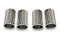 Fabspeed - Ferrari F430 Polished Slip-On Tip Covers (2005-2009) - Legends Auto Parts