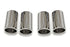 Fabspeed - Ferrari F430 Polished Slip-On Tip Covers (2005-2009) - Legends Auto Parts