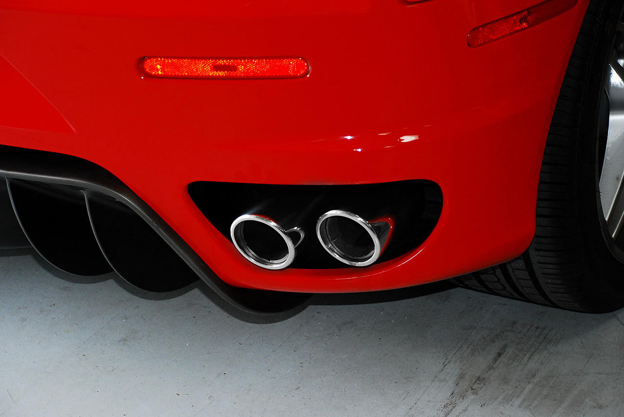 Fabspeed - Ferrari F430 Polished Slip-On Tip Covers (2005-2009) - Legends Auto Parts