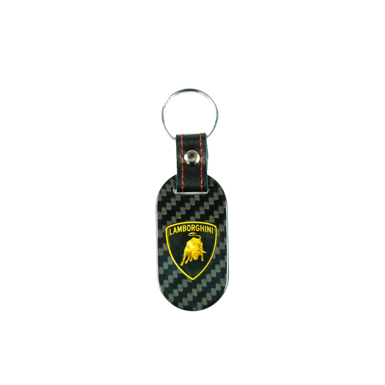 Fabspeed - Lamborghini Shield & Script Carbon Fiber Keyring - Legends Auto Parts