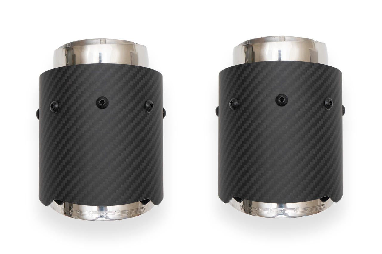 Fabspeed - McLaren 570S / 570GT / 540C Deluxe Bolt-On Dual Carbon Fiber Tips - Legends Auto Parts