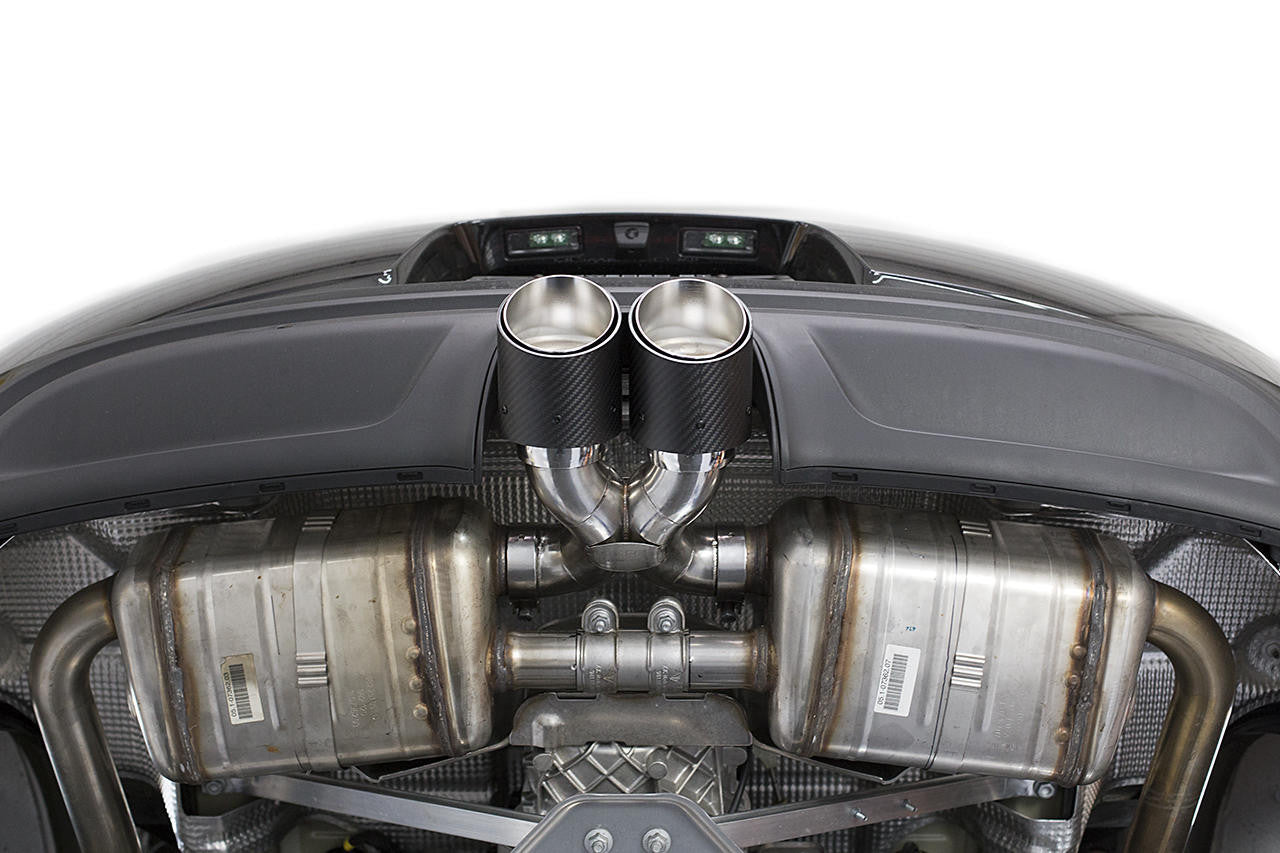 Fabspeed - Porsche 718 Boxster/Cayman Maxflo True X-Pipe with Dual Tips (2017+) - Legends Auto Parts
