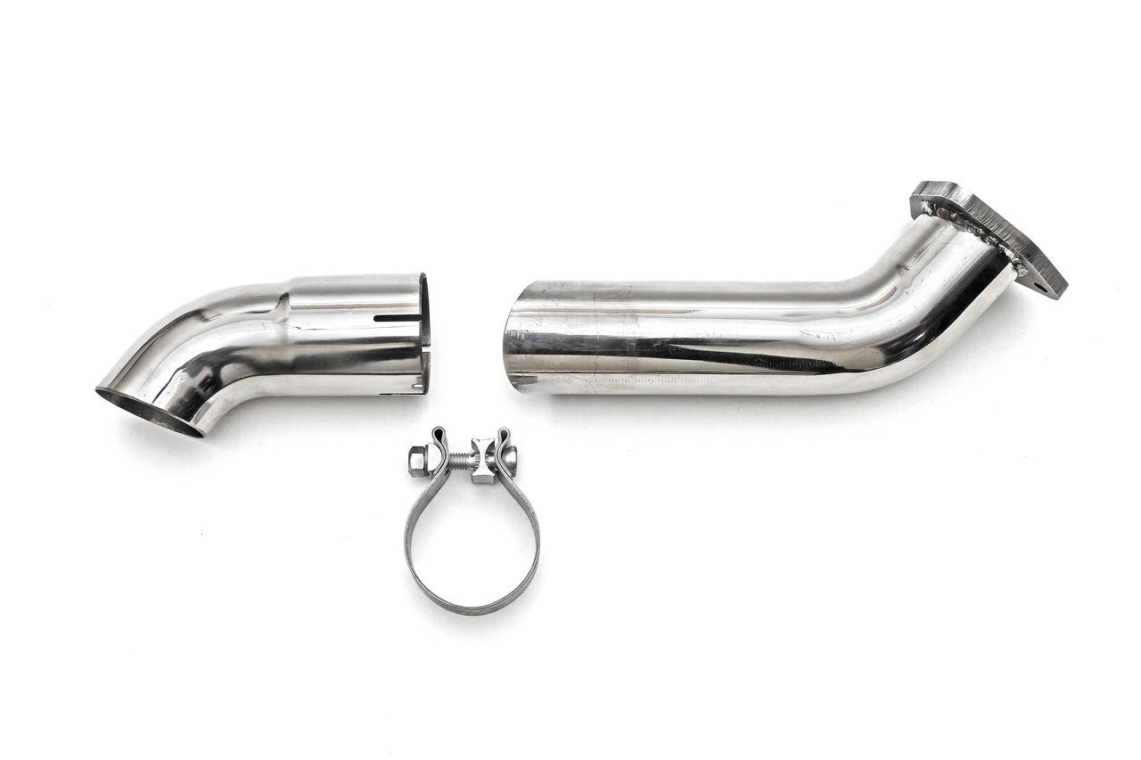 Fabspeed - Porsche 911 Carrera Muffler Bypass Pipe with Adjustable Turndown (1976-1989) - Legends Auto Parts