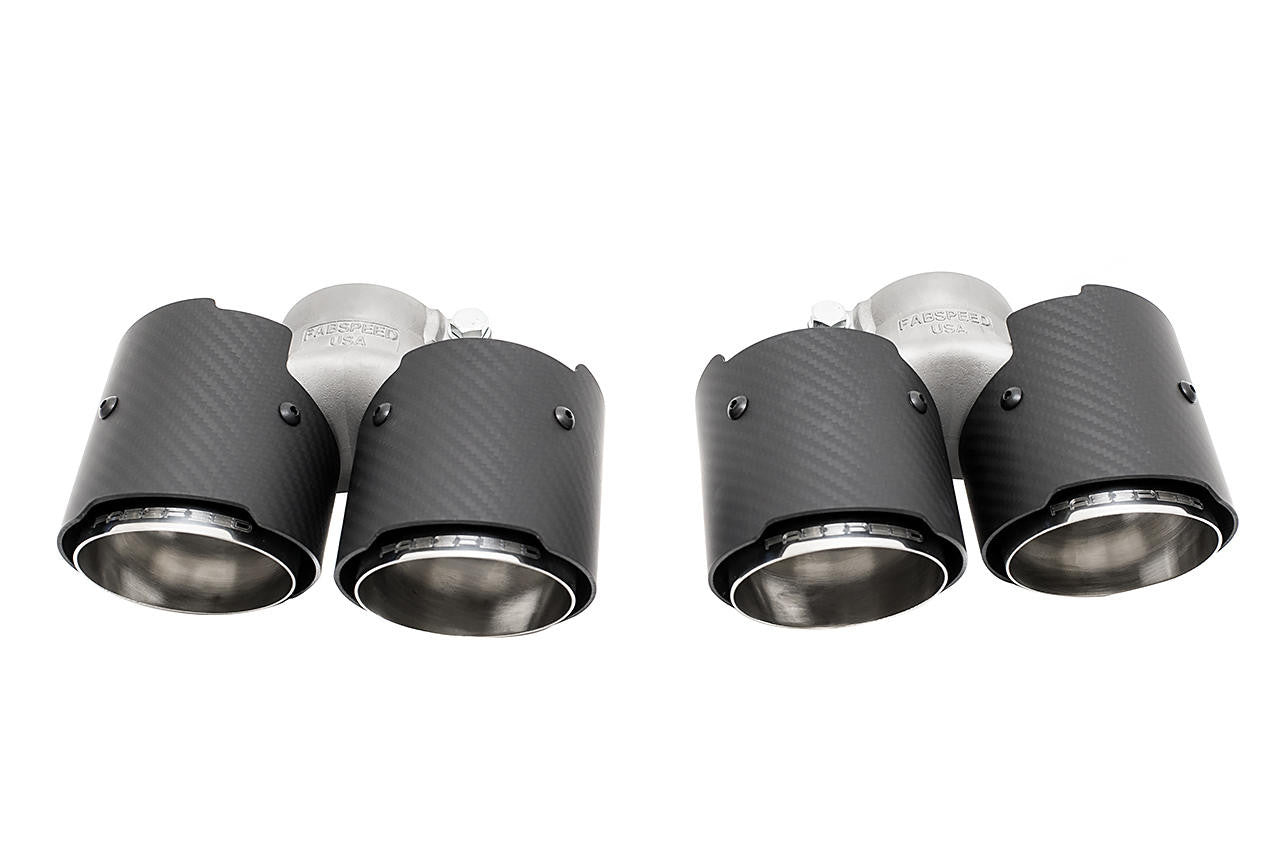 Fabspeed - Porsche 997 Carrera Deluxe Quad-Style Tips (2005-2008) - Legends Auto Parts