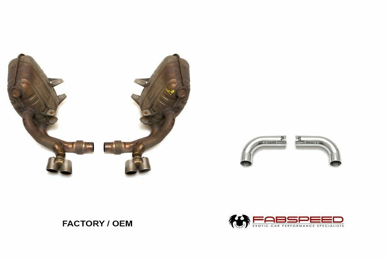 Fabspeed - Porsche 997 Carrera Muffler Bypass Pipes (2005-2008) - Legends Auto Parts