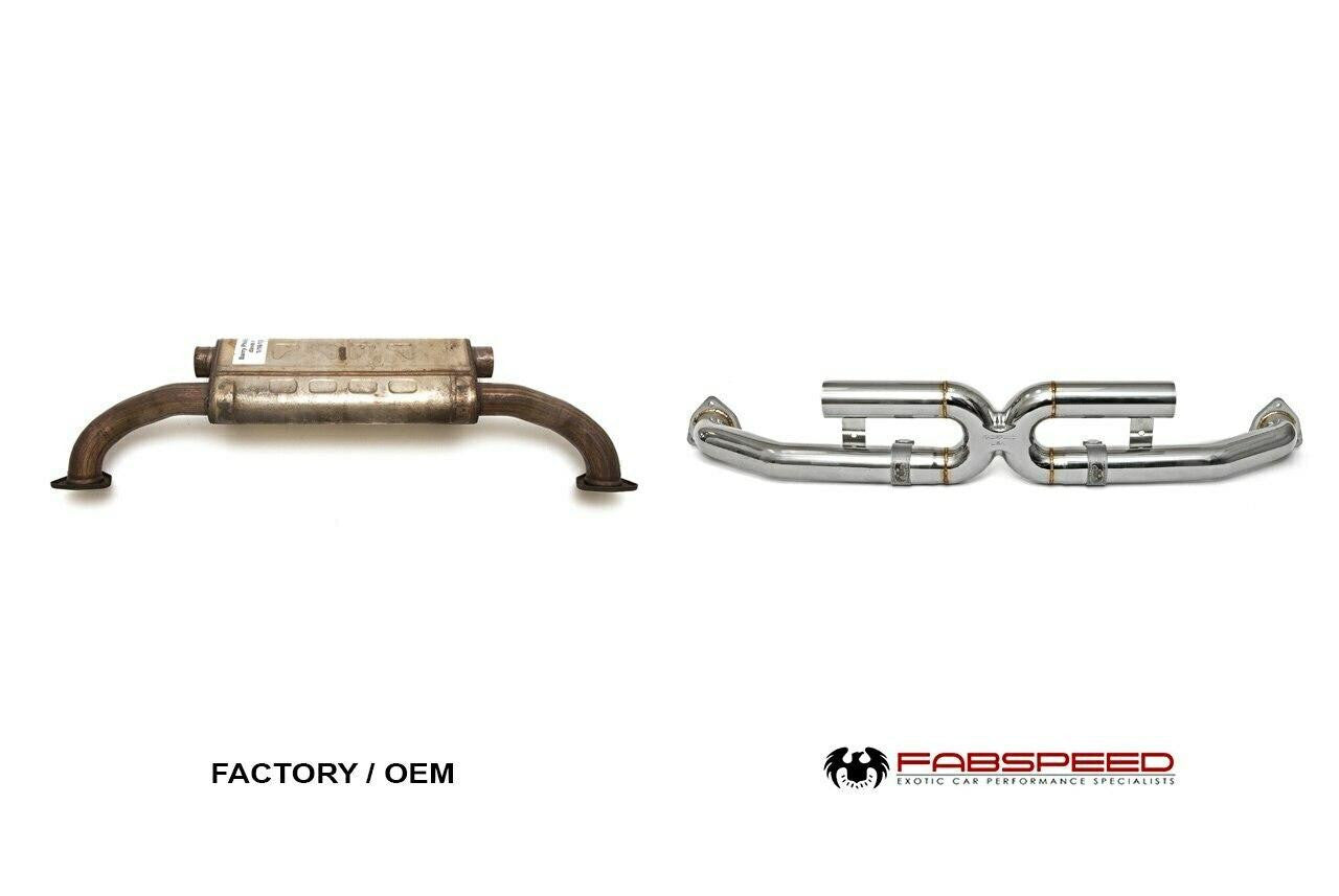 Fabspeed - Porsche 997.2 Carrera Center Muffler Bypass X-Pipe (2009-2012) - Legends Auto Parts