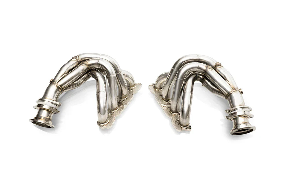 Ferrari 458 speciale speciale a 2013 2015 equal length header with with ceramic coating gold