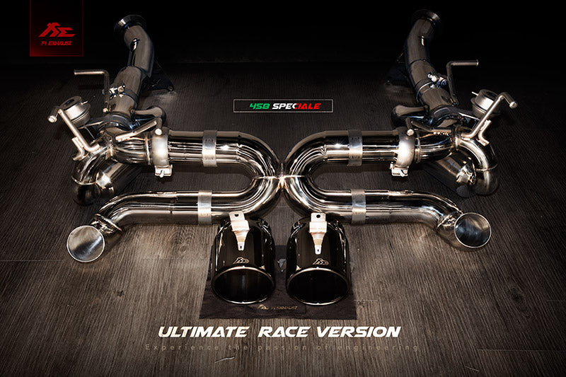 Ferrari 458 speciale speciale a 2013 2015 valvetronic muffler