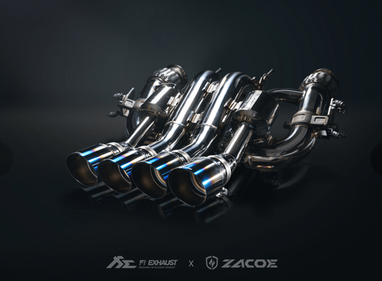 Fi Exhaust x Zacoe - McLaren 720S Center Quad Exhaust Conversion Kit