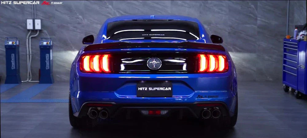 Ford mustang mk6 2.3t ecoboost quad tips 2015 valvetronic catback exhaust