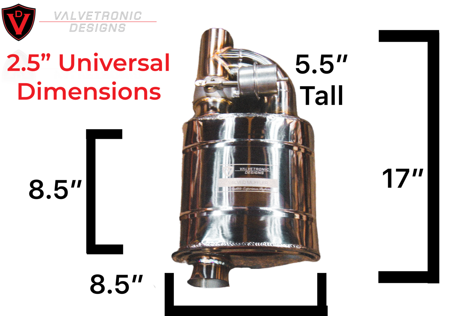 Valvetronic UNIVERSAL VALVED MUFFLER KIT - Legends Auto Parts