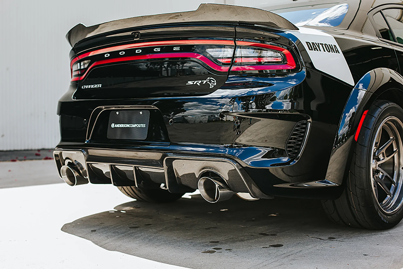 2020-2023 Dodge Charger Widebody Hellcat Carbon Fiber Rear Diffuser Valance - Legends Auto Parts