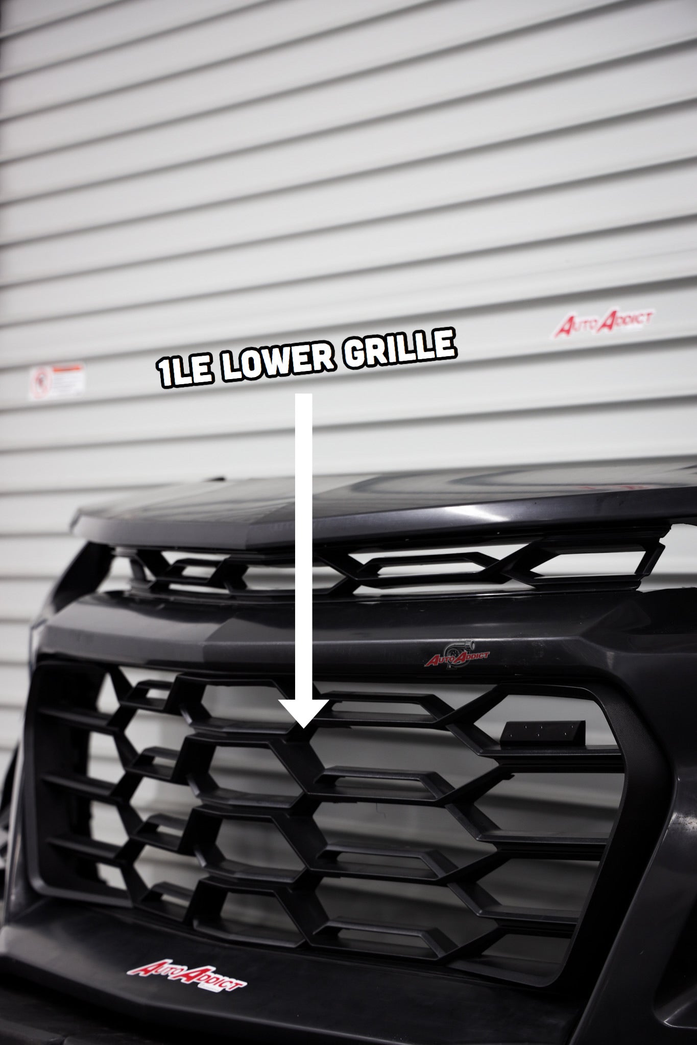 2010-2015 Chevy Camaro ZL1 1LE Track Package Front Bumper Conversion 11pcs Full Kit Flat BLK Body Kit - Legends Auto Parts